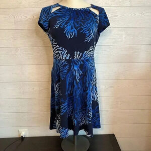 MICHAEL Michael Kors Tahitian reef fit & flare dress Size Petite Medium